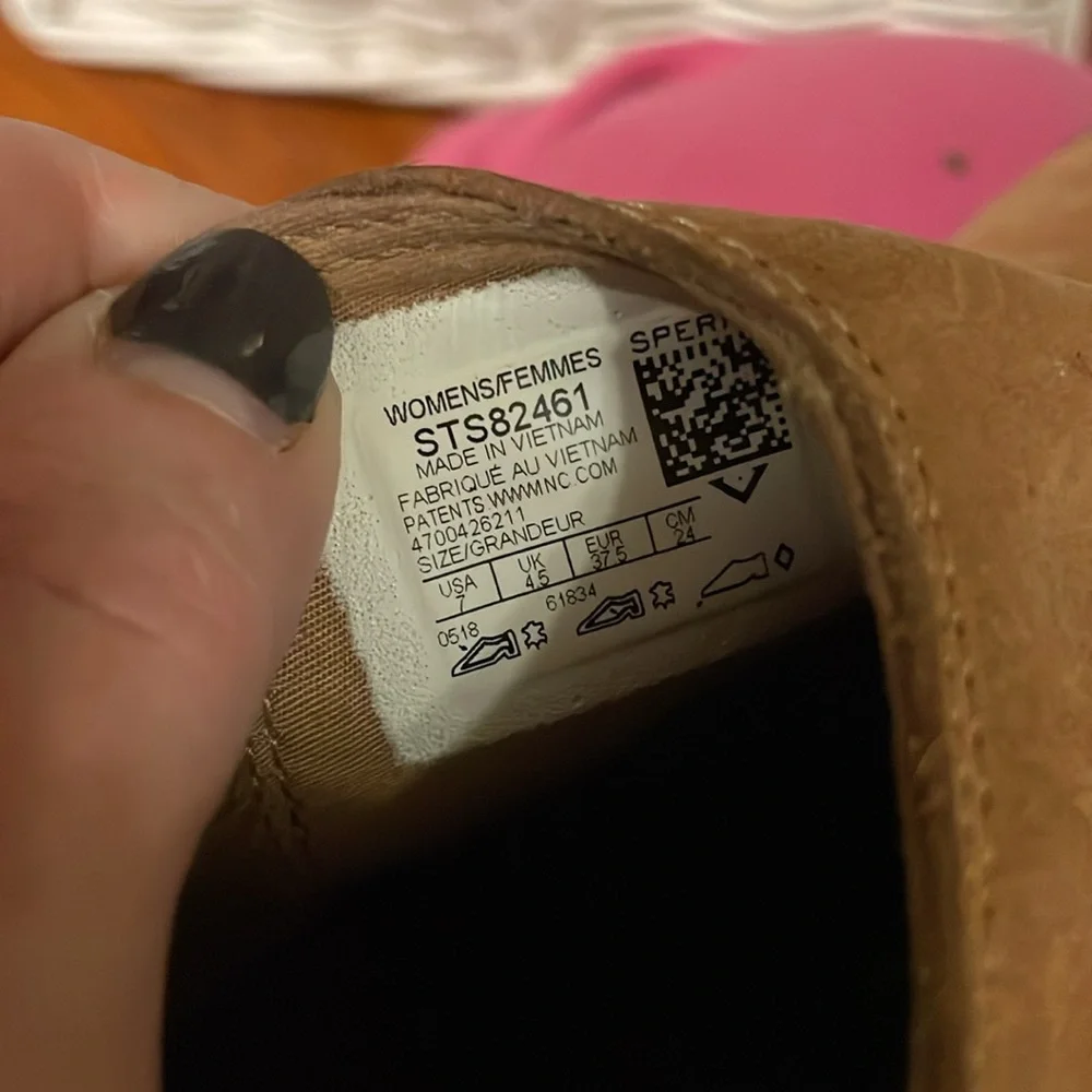 SPERRY WOMENS Topsider BOOTIE SUEDE /leather‎ TAN SIZE 7